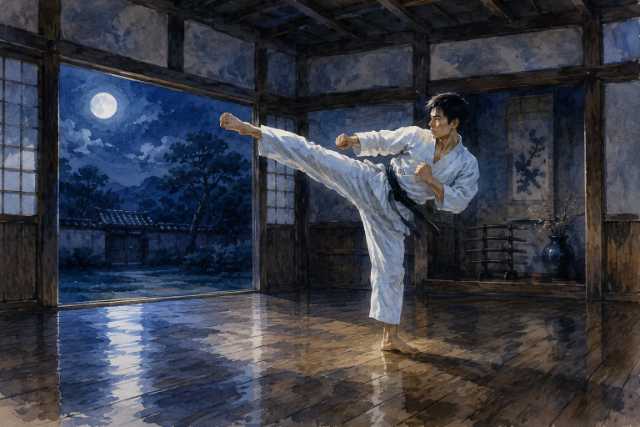 moonlit-karate-kick