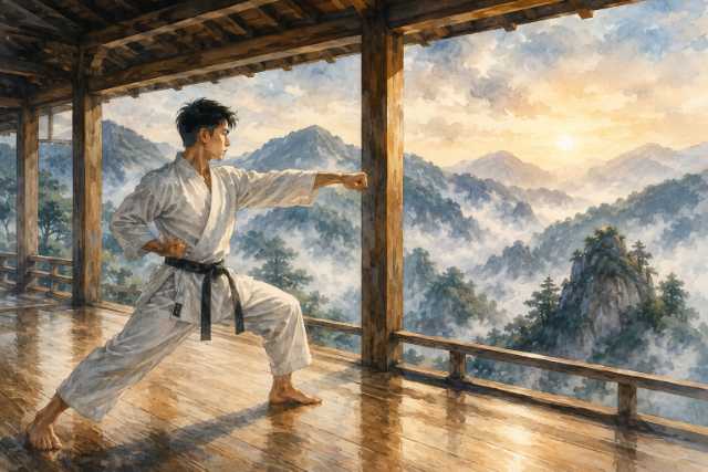 mountain-karate-training