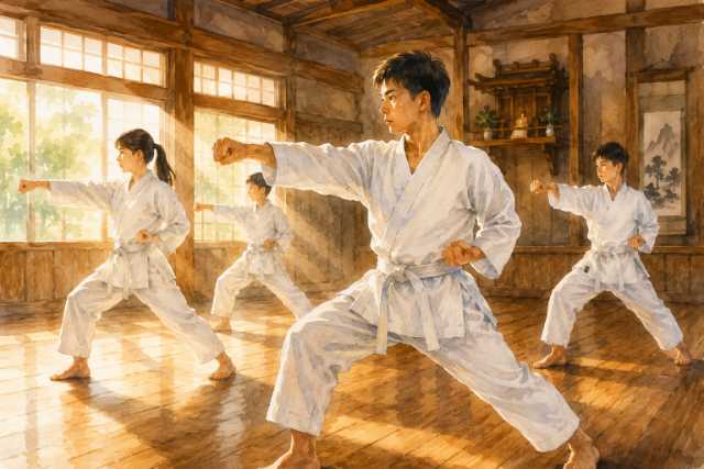sunlit-karate-drill